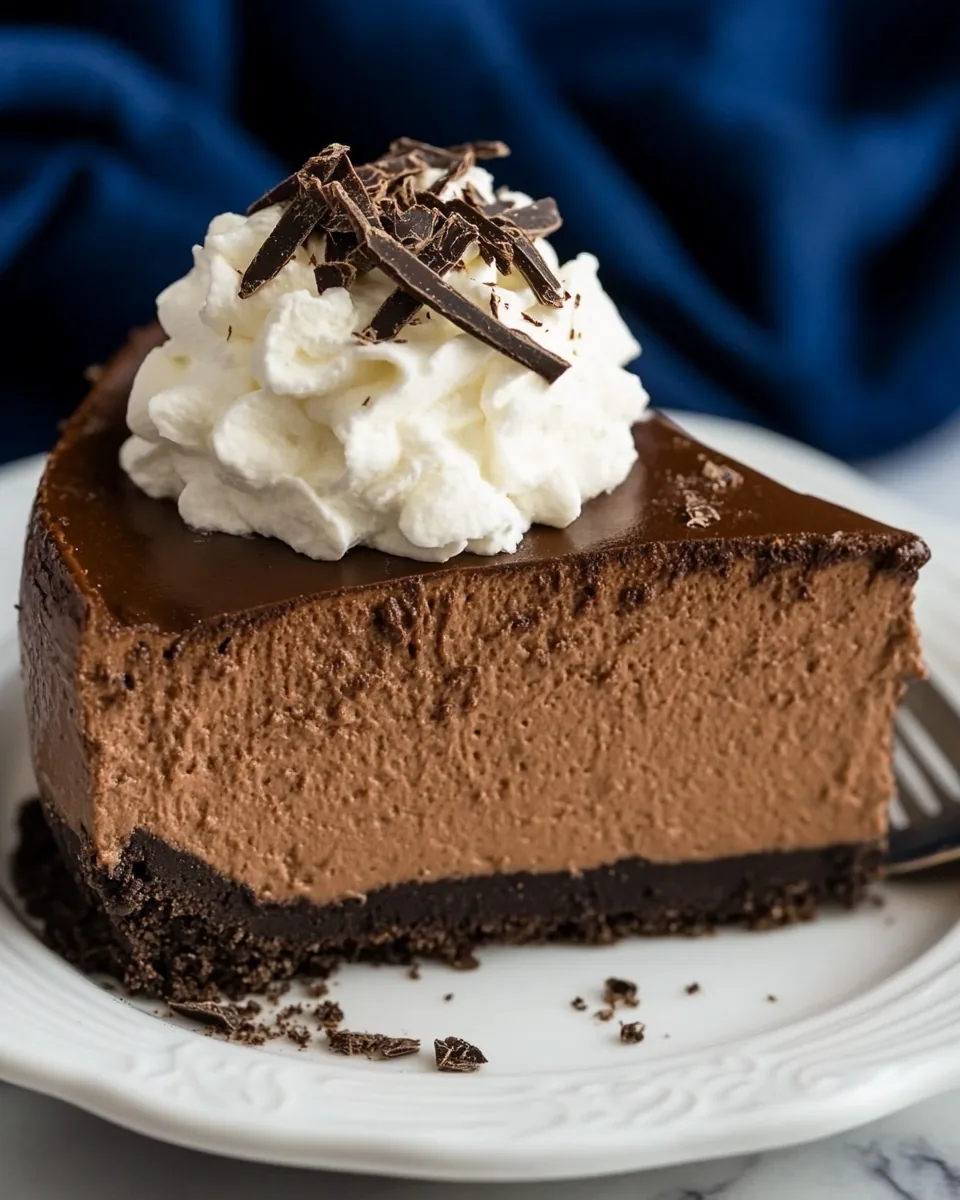 No Bake Chocolate Cheesecake