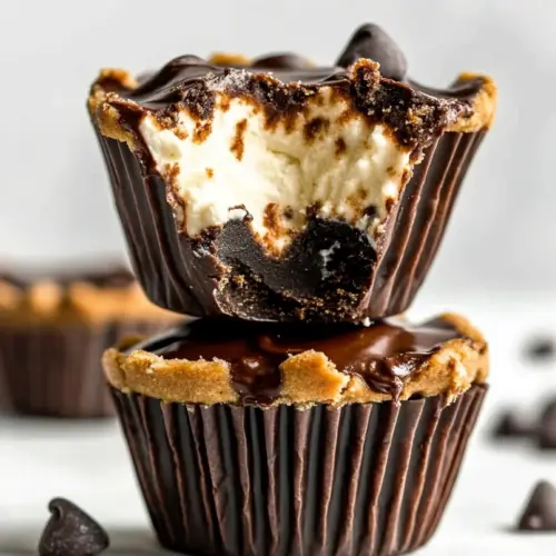No Bake Chocolate Chip Cheesecake Cookie Dough Cups