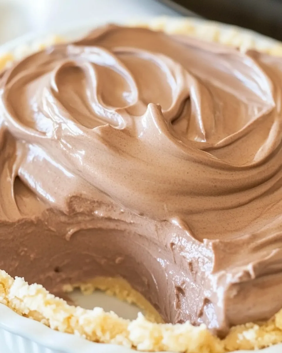 No Bake Chocolate Pudding Pie