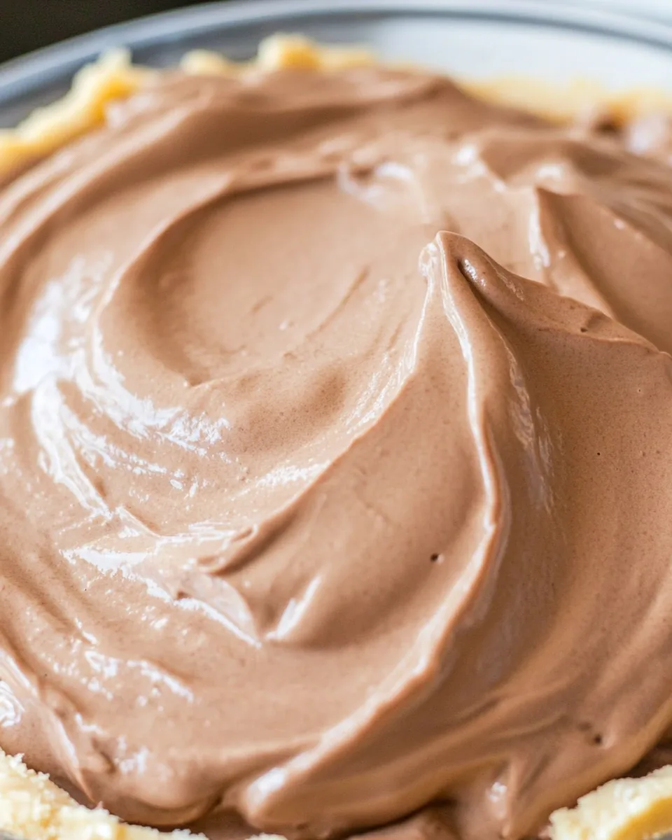 No Bake Chocolate Pudding Pie