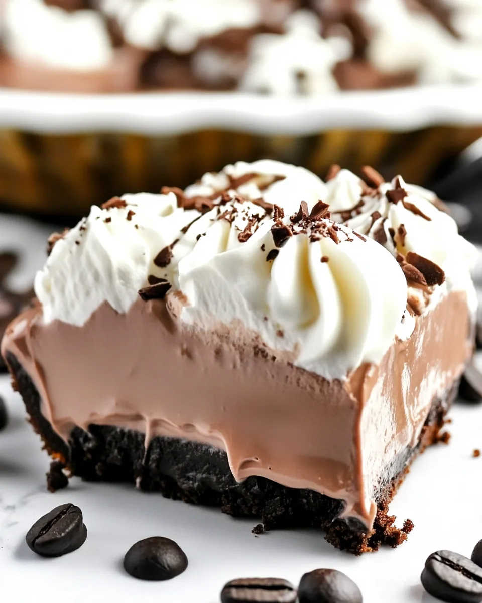 No Bake Mocha Mud Pie