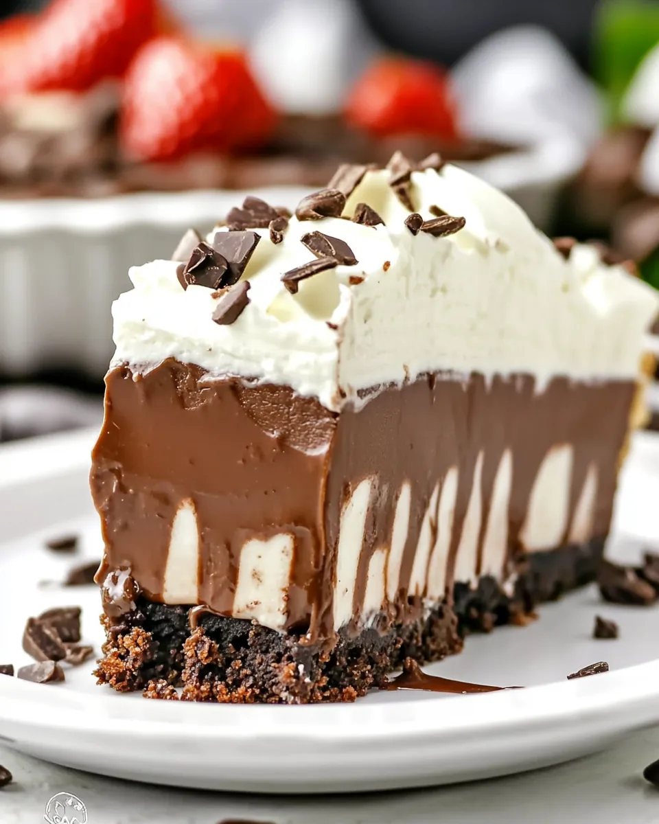 No Bake Mocha Mud Pie