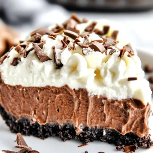 No Bake Mocha Mud Pie