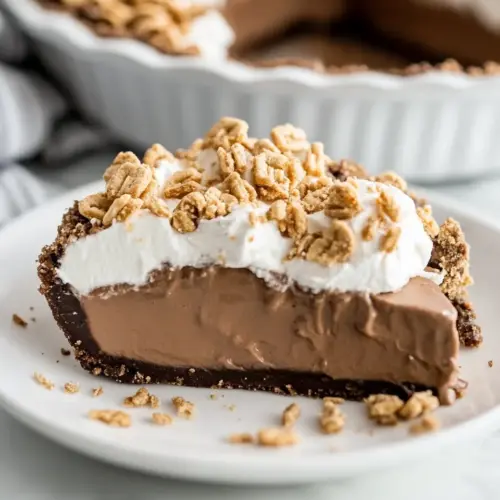 No Bake Nutter Butter Nutella Pie