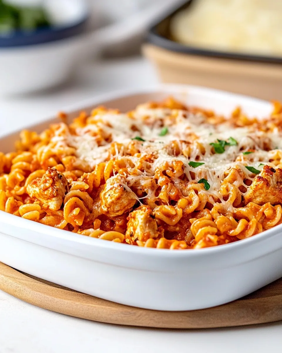 No Boil Chicken Parmesan Pasta