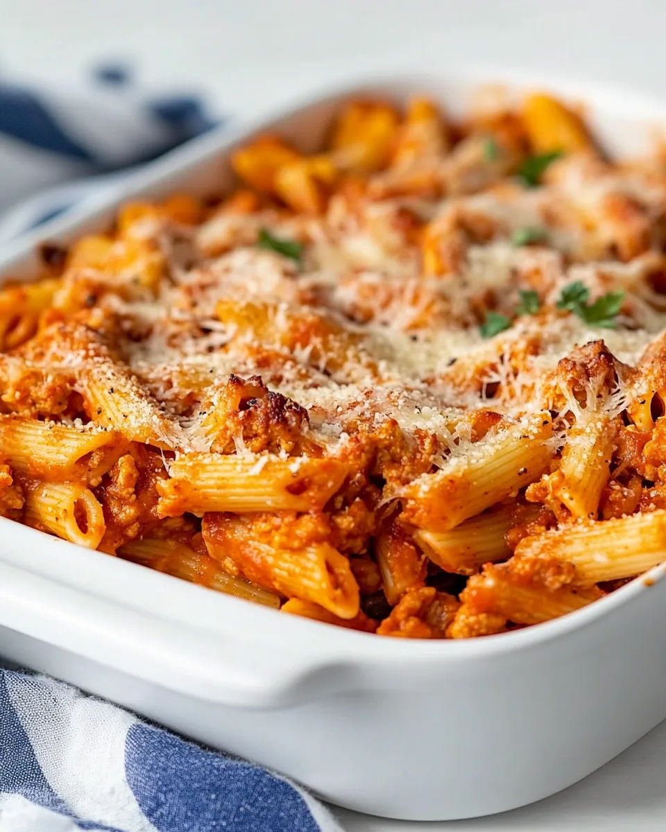 No Boil Chicken Parmesan Pasta