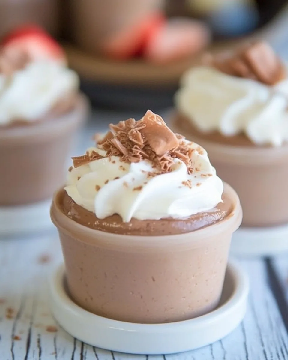 Nutella Mousse Cups