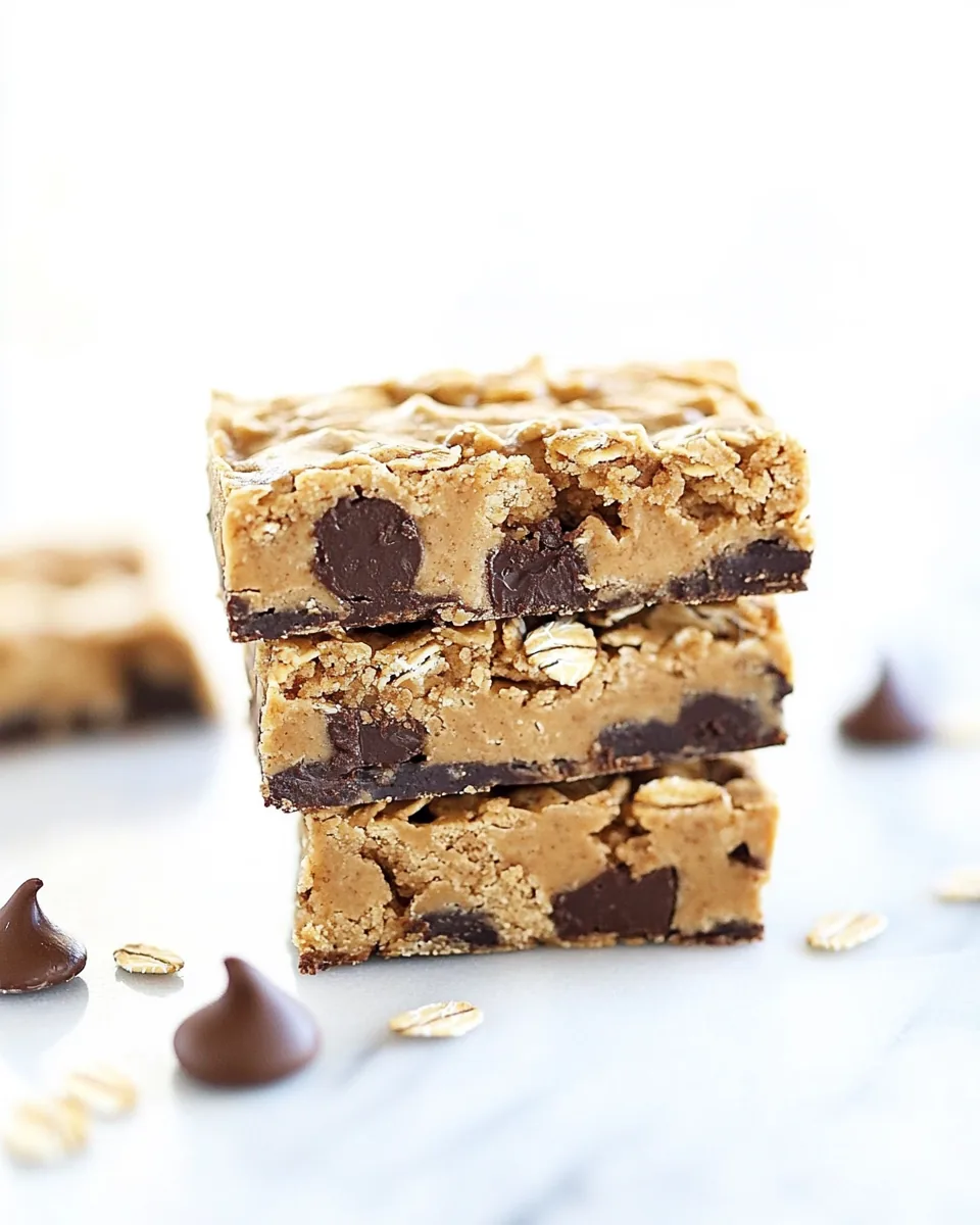 Oatmeal Peanut Butter Cookie Bars