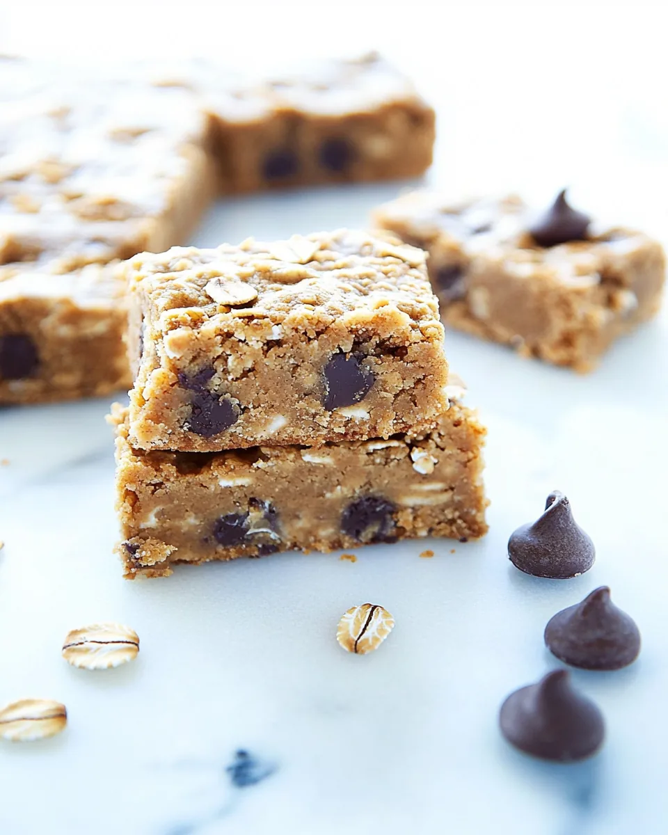 Oatmeal Peanut Butter Cookie Bars