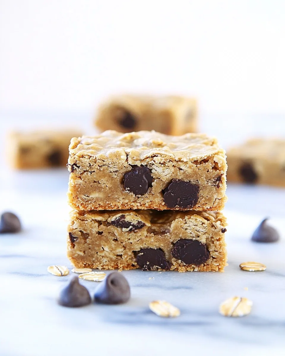 Oatmeal Peanut Butter Cookie Bars