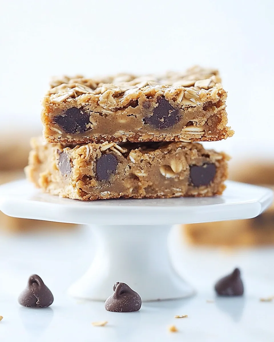 Oatmeal Peanut Butter Cookie Bars
