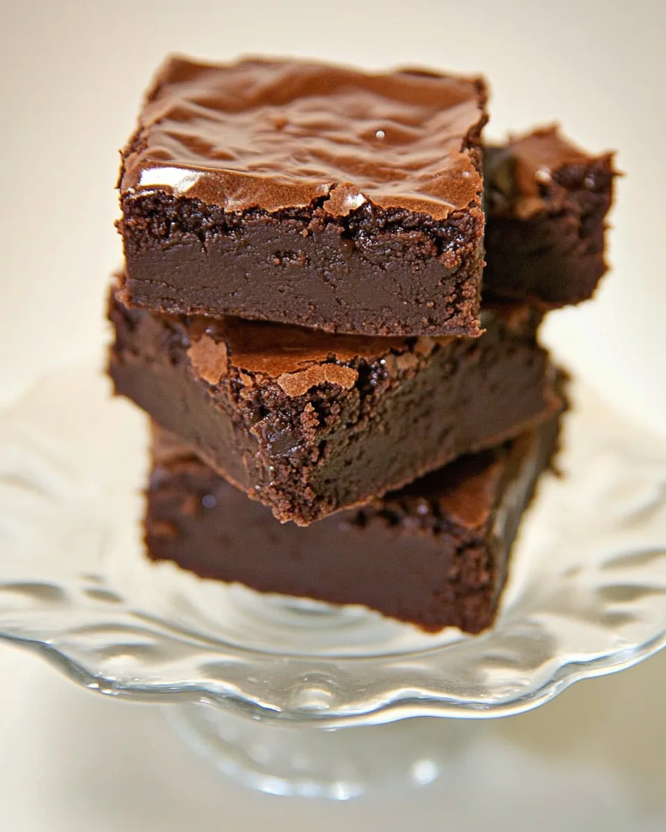One Bowl Nutella Fudge Brownies