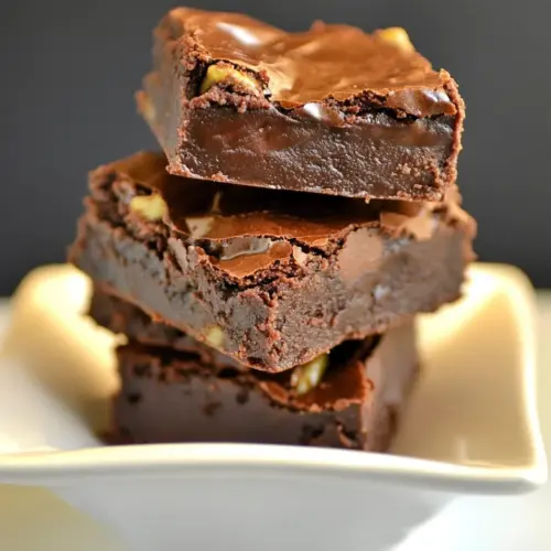 One Bowl Nutella Fudge Brownies