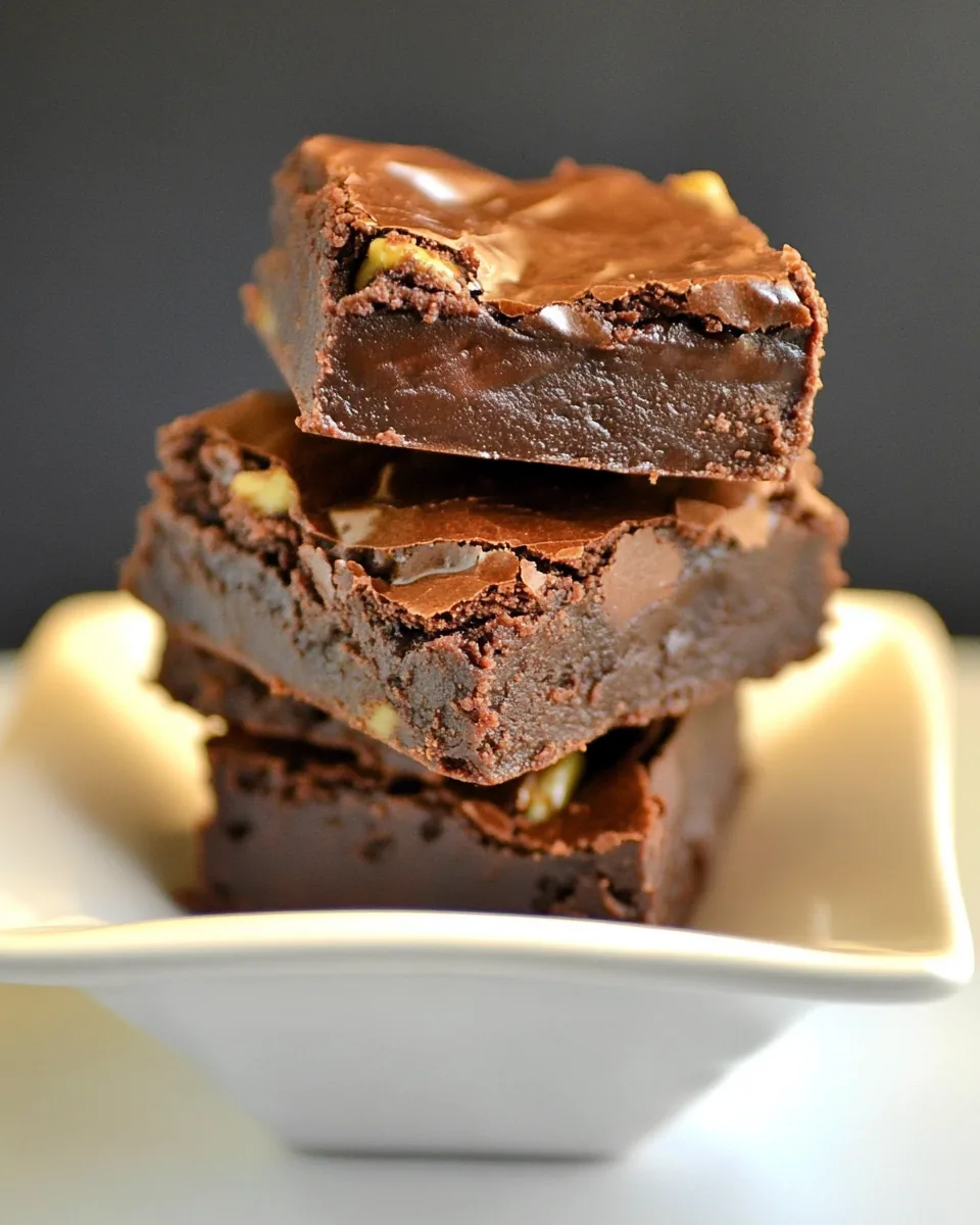 One Bowl Nutella Fudge Brownies