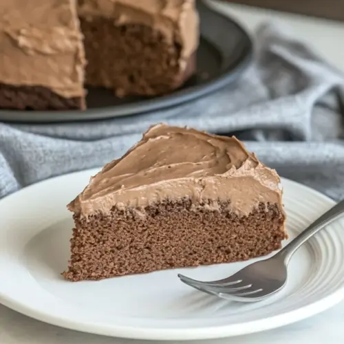 One Layer Mocha Cake