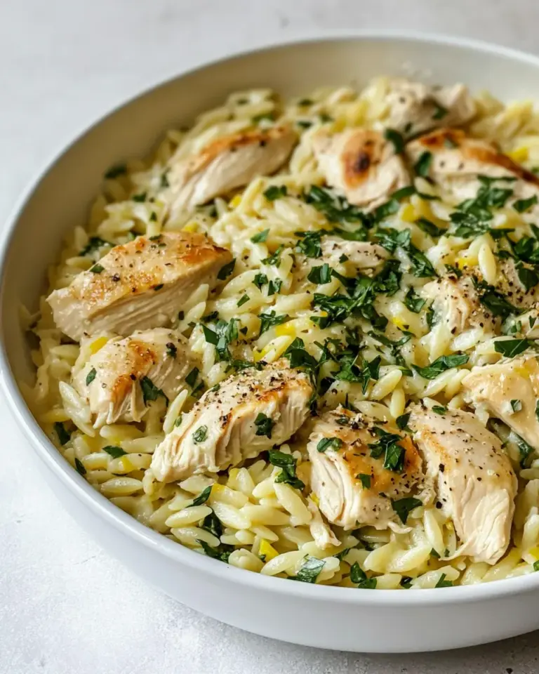 One Pan Chicken Orzo