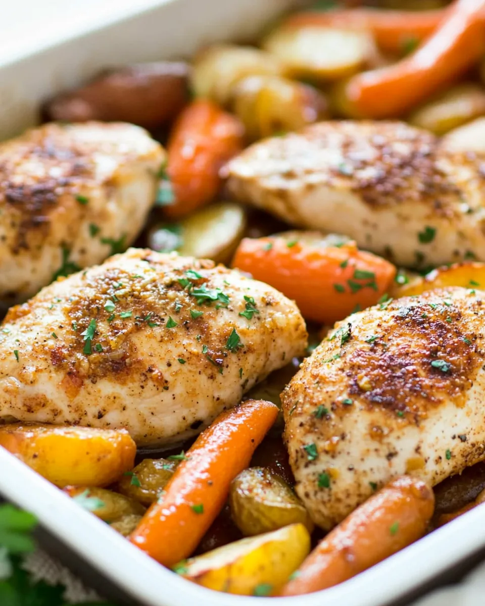 One Pan Chicken and Vegetables
