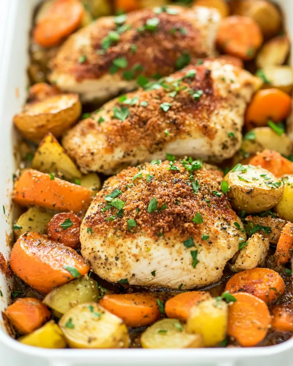 One Pan Chicken and Vegetables