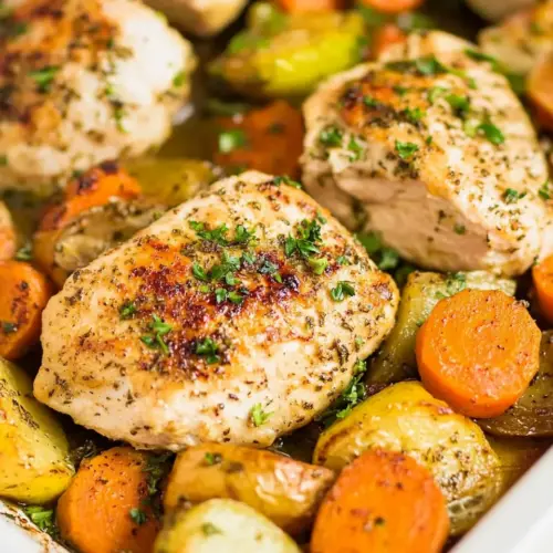 One Pan Chicken and Vegetables