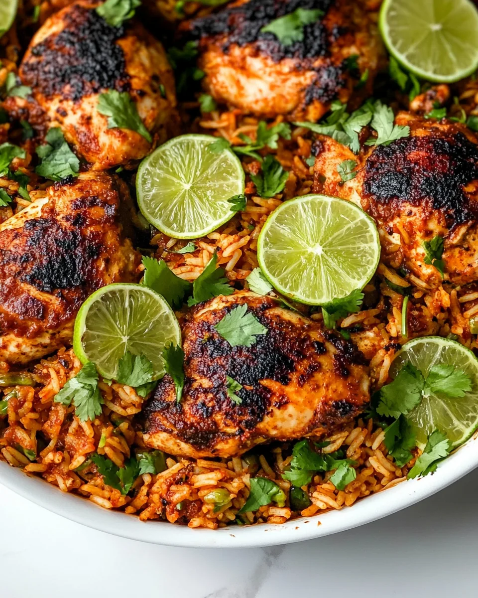 One Pan Chili Lime Chicken and Rice