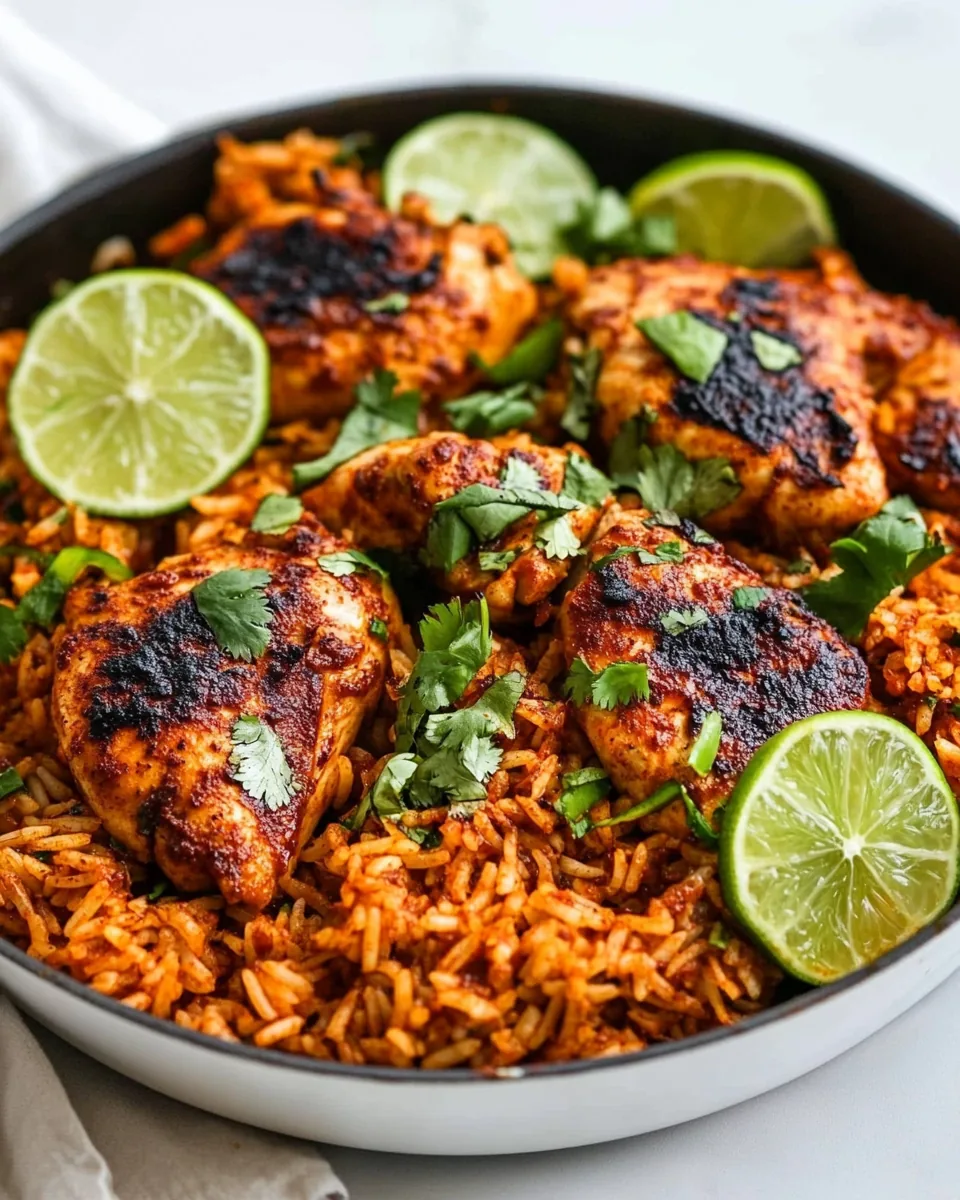 One Pan Chili Lime Chicken and Rice