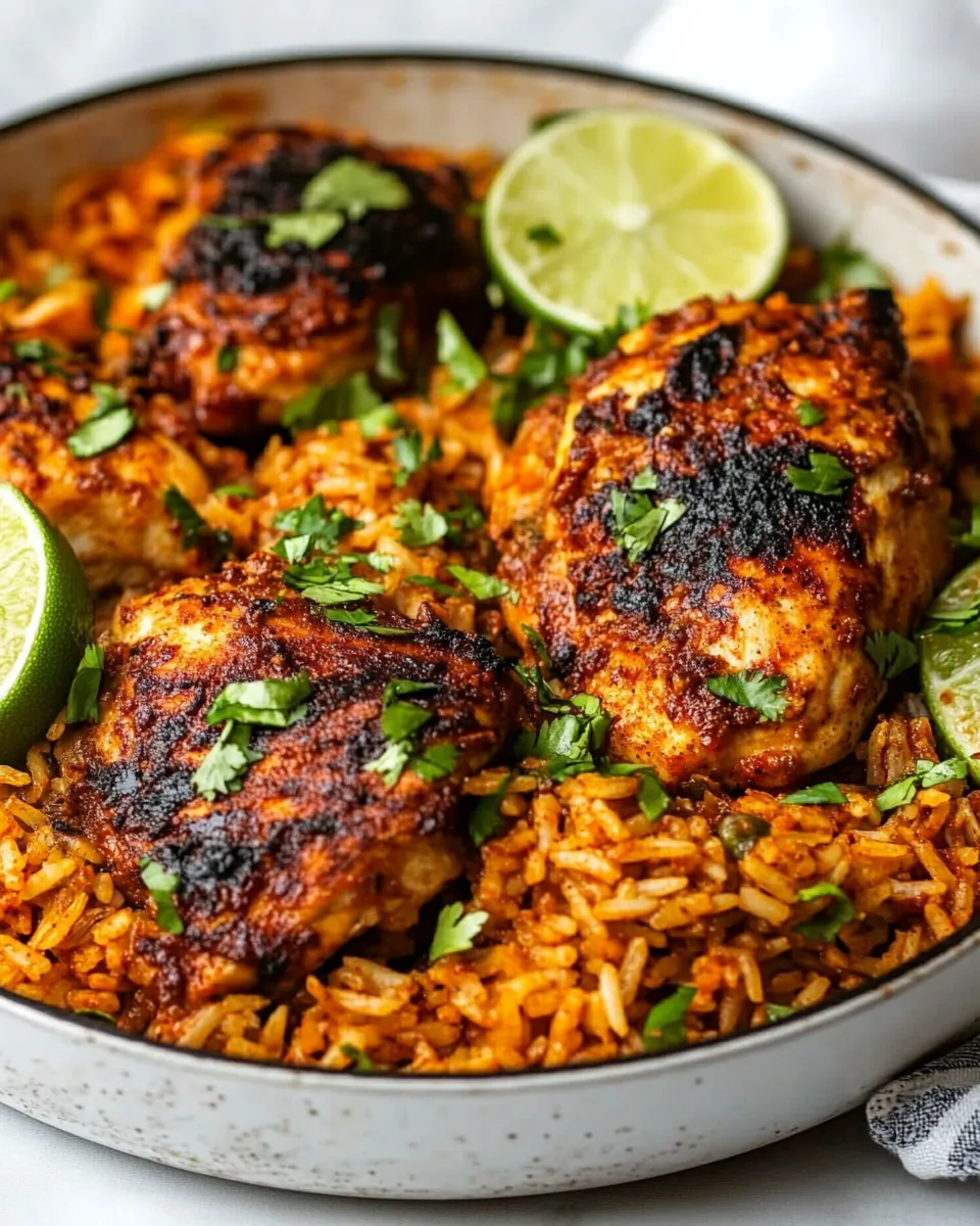 One Pan Chili Lime Chicken and Rice