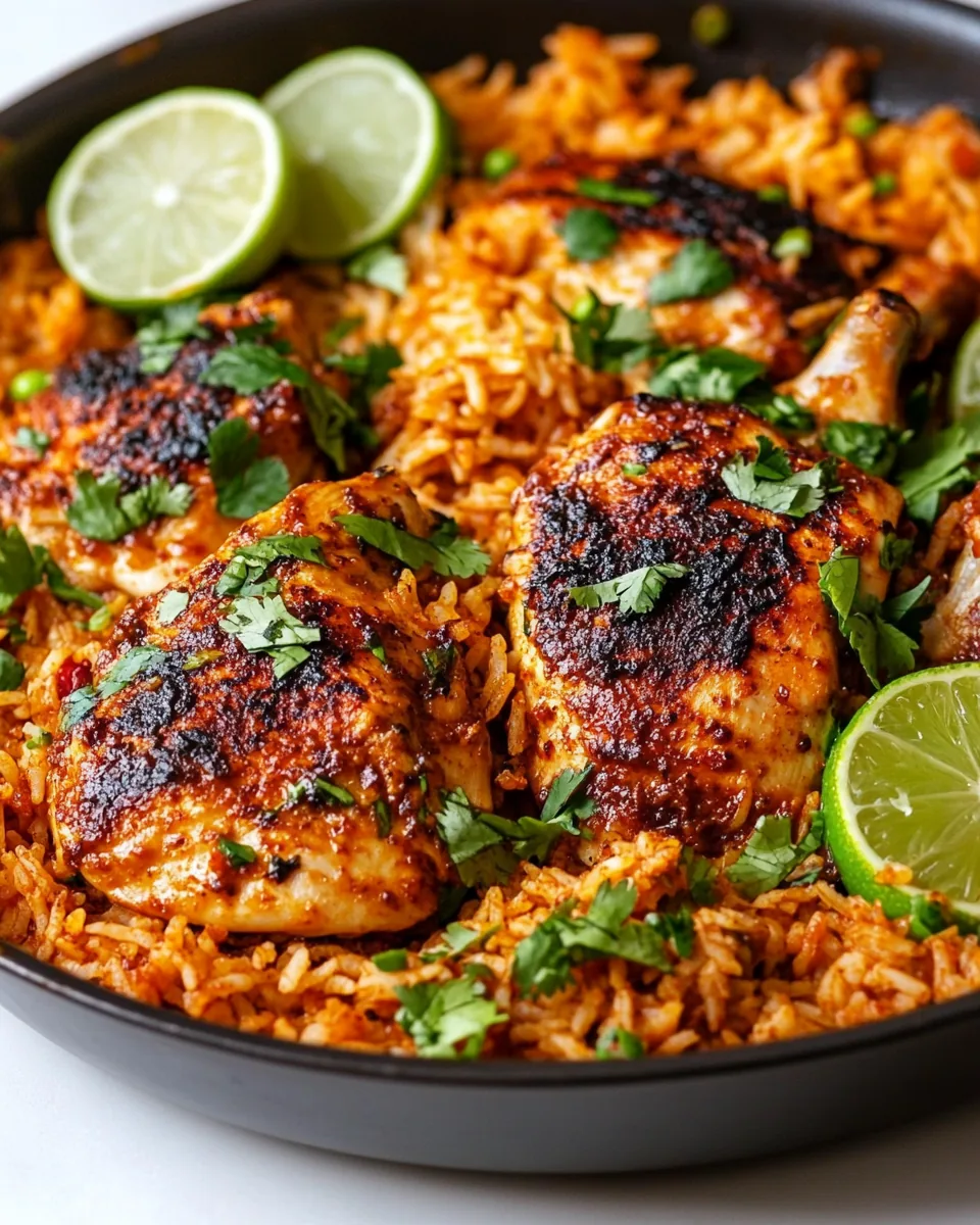 One Pan Chili Lime Chicken and Rice