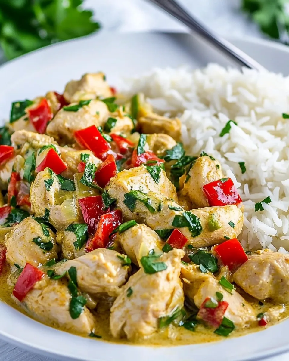 One Pan Coconut Curry Chicken and Rice