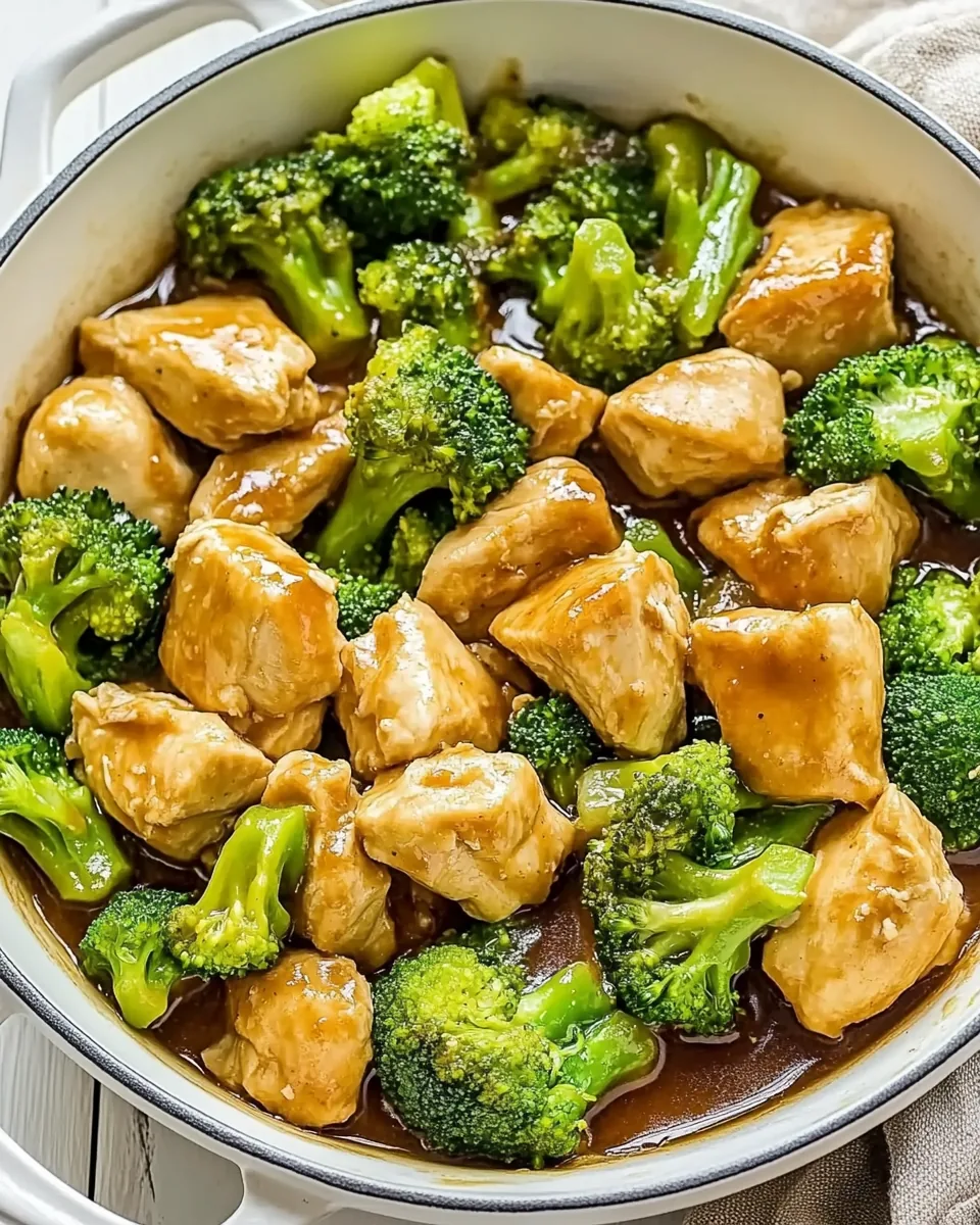 One Skillet Chicken and Broccoli Dinner