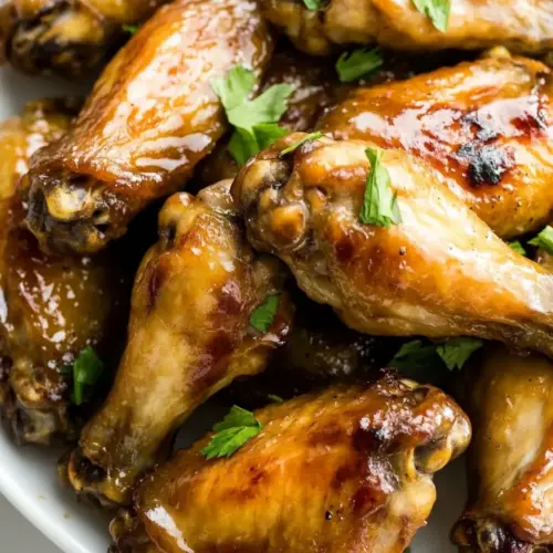 Orange Maple Glazed Chicken Wings