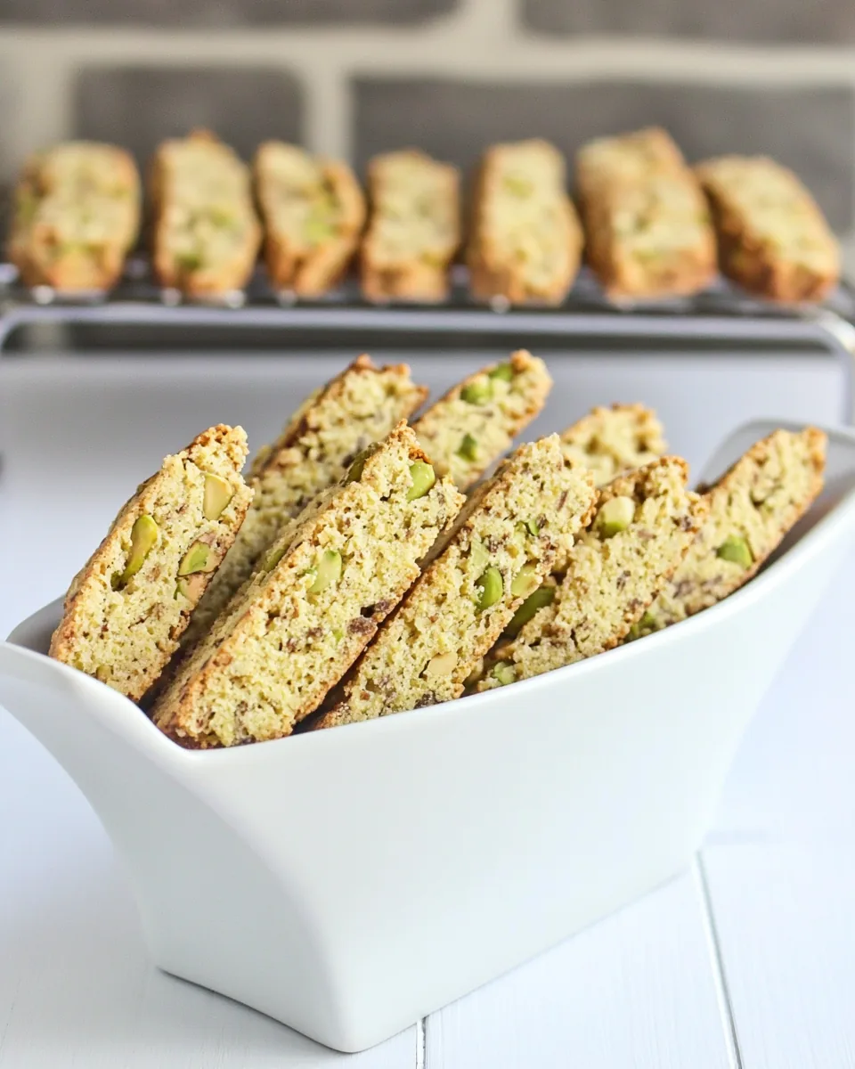 Orange Pistachio Biscotti