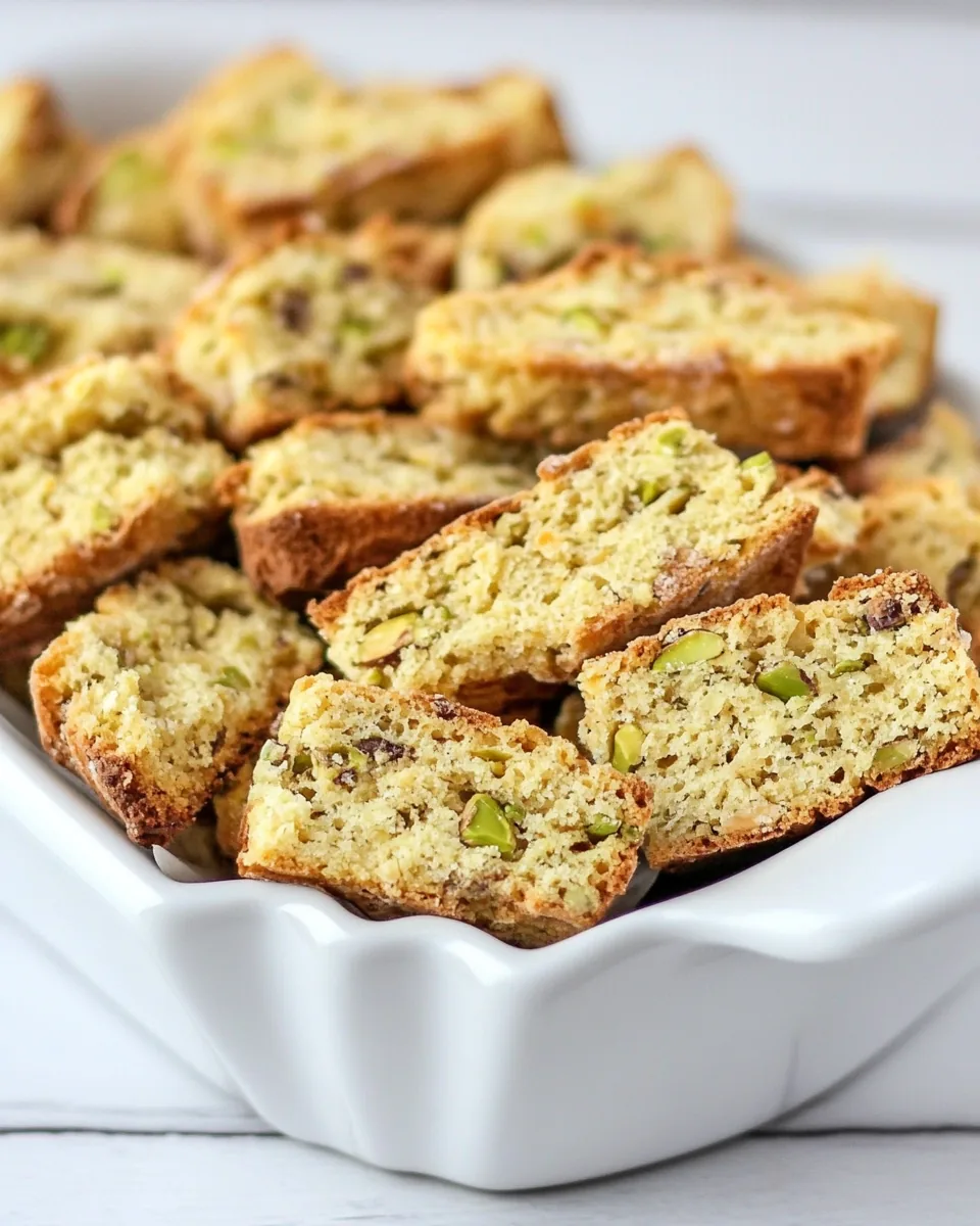 Orange Pistachio Biscotti