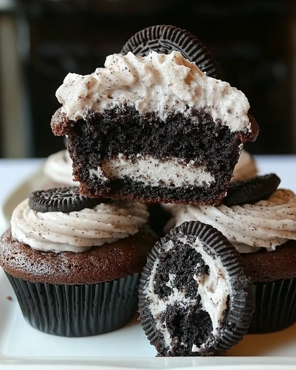 Oreo Brownie Cupcakes