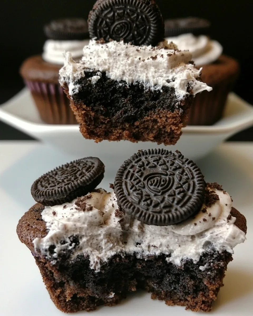 Oreo Brownie Cupcakes