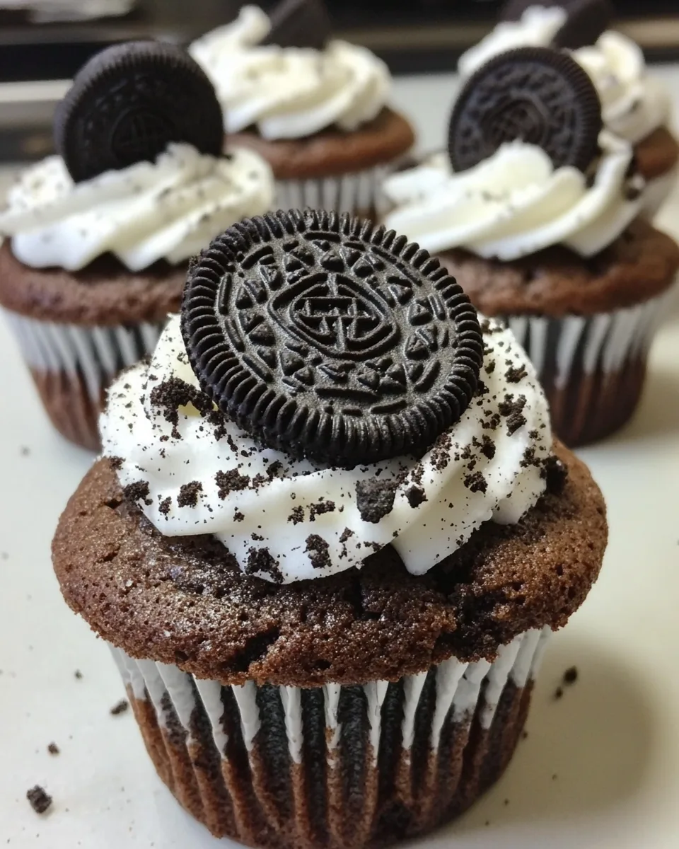 Oreo Brownie Cupcakes
