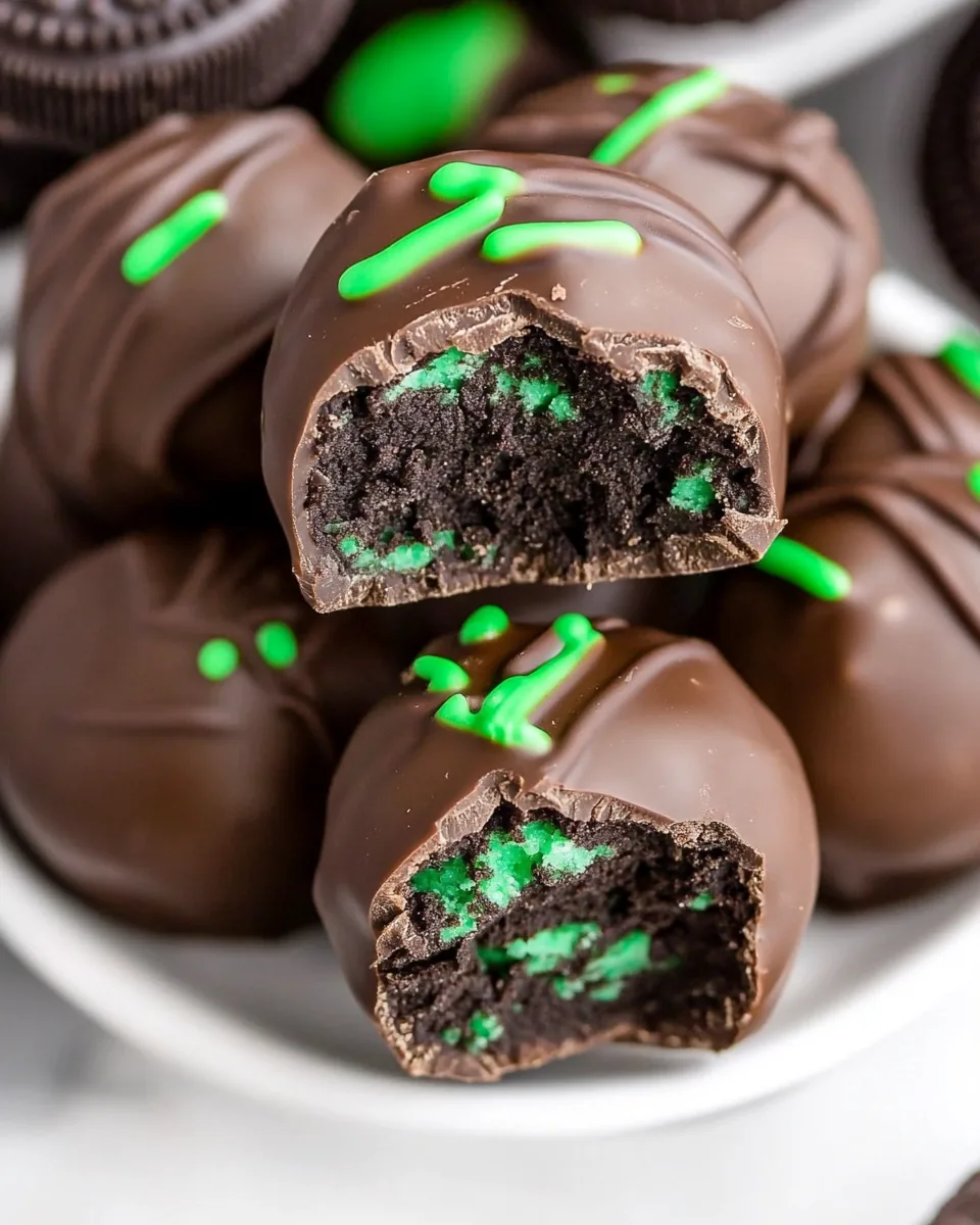 Oreo Mint Chocolate Truffles