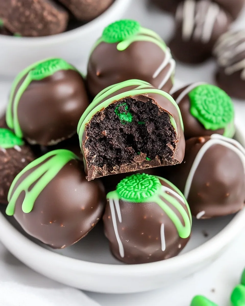 Oreo Mint Chocolate Truffles