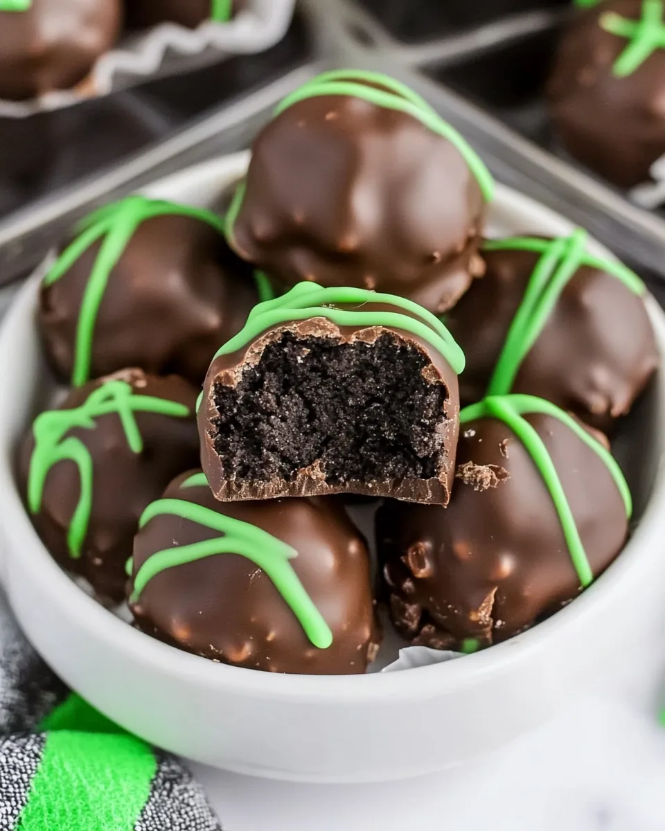 Oreo Mint Chocolate Truffles