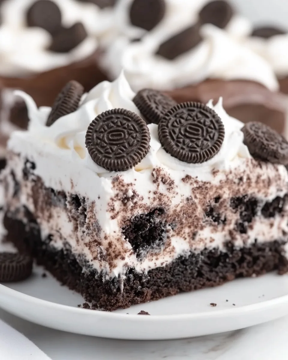 Oreo Poke Cake