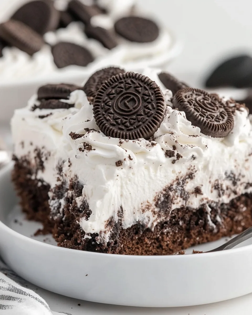 Oreo Poke Cake