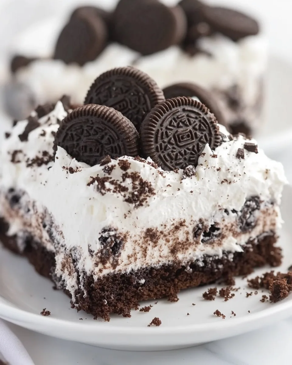 Oreo Poke Cake