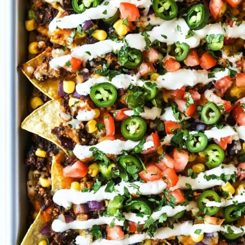 Oven Baked Sheet Pan Nachos