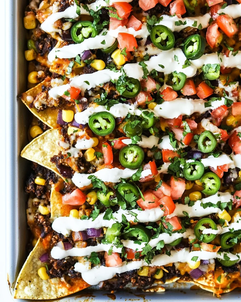 Oven Baked Sheet Pan Nachos