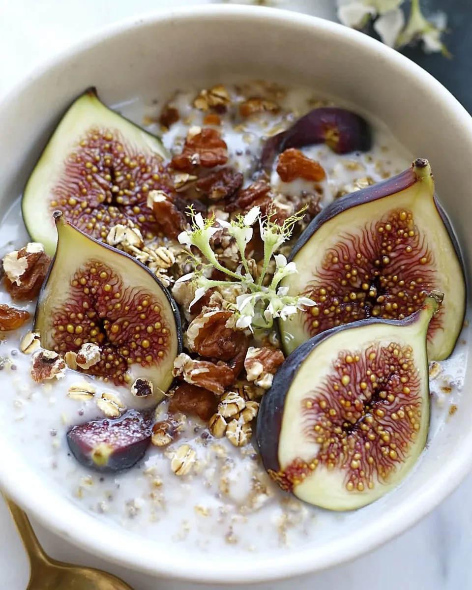 Overnight Oats with Figs and Honey