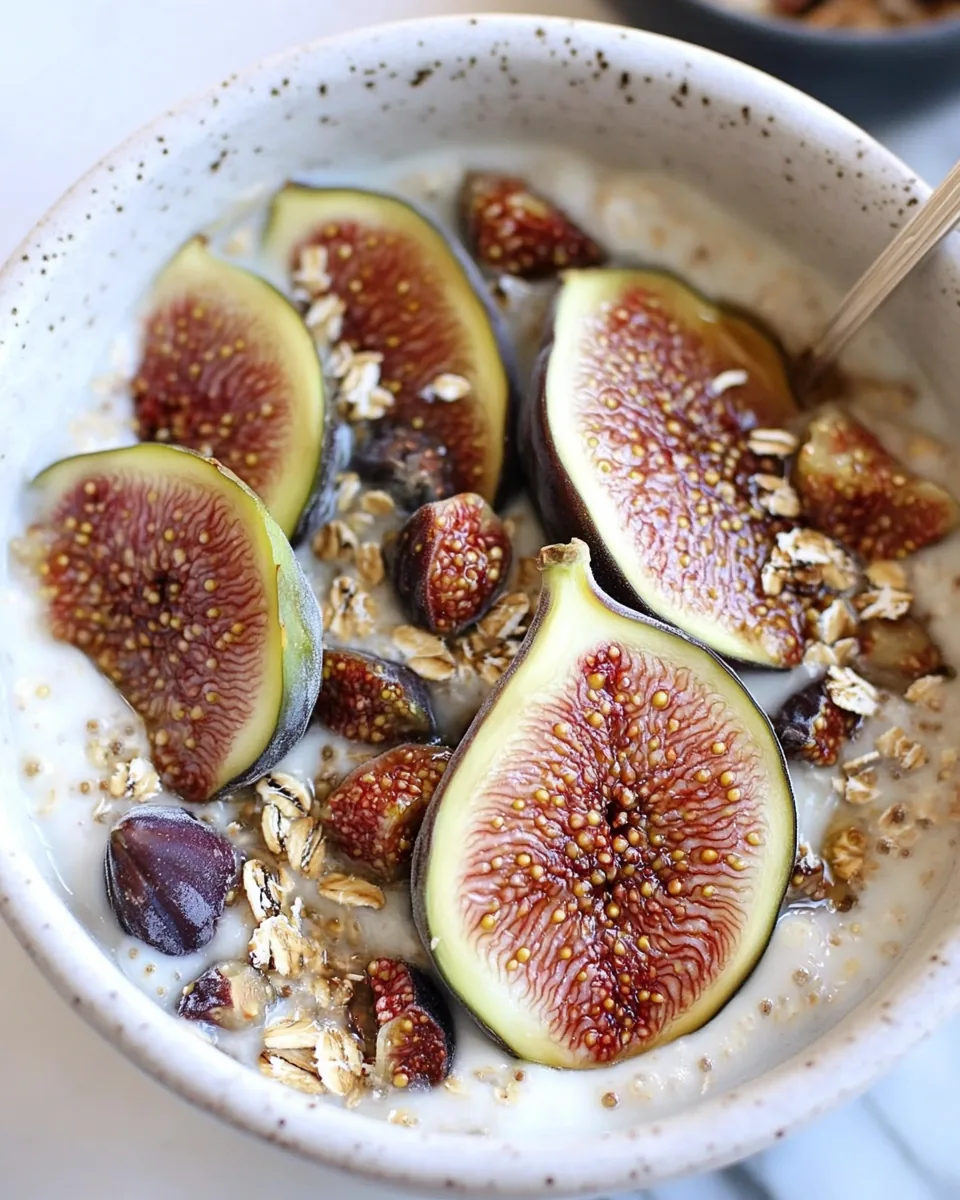 Overnight Oats with Figs and Honey