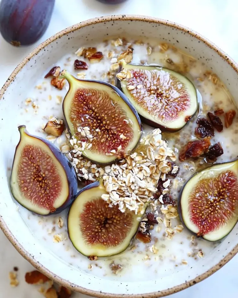 Overnight Oats with Figs and Honey