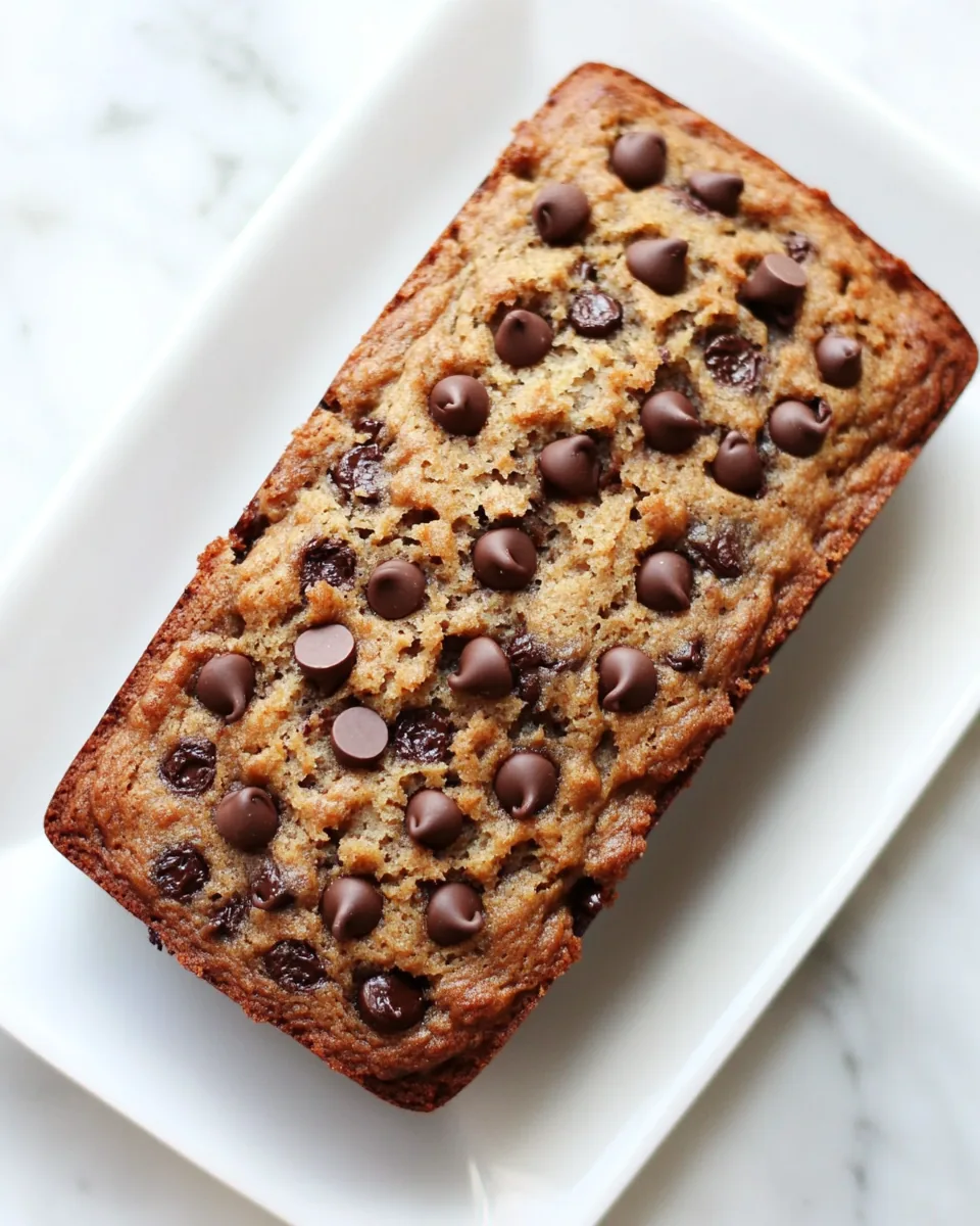 Paleo Banana Bread with Chocolate Chips
