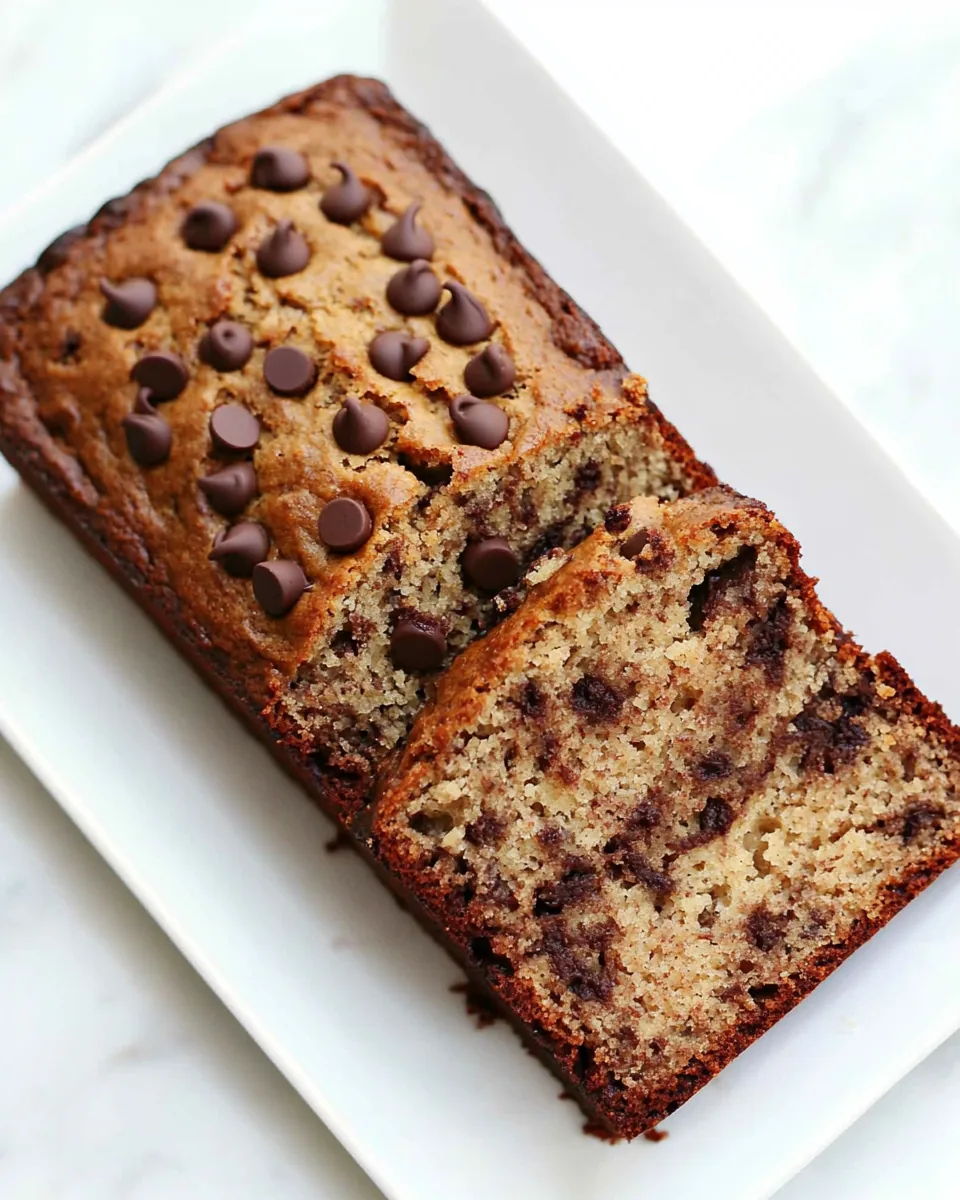 Paleo Banana Bread with Chocolate Chips