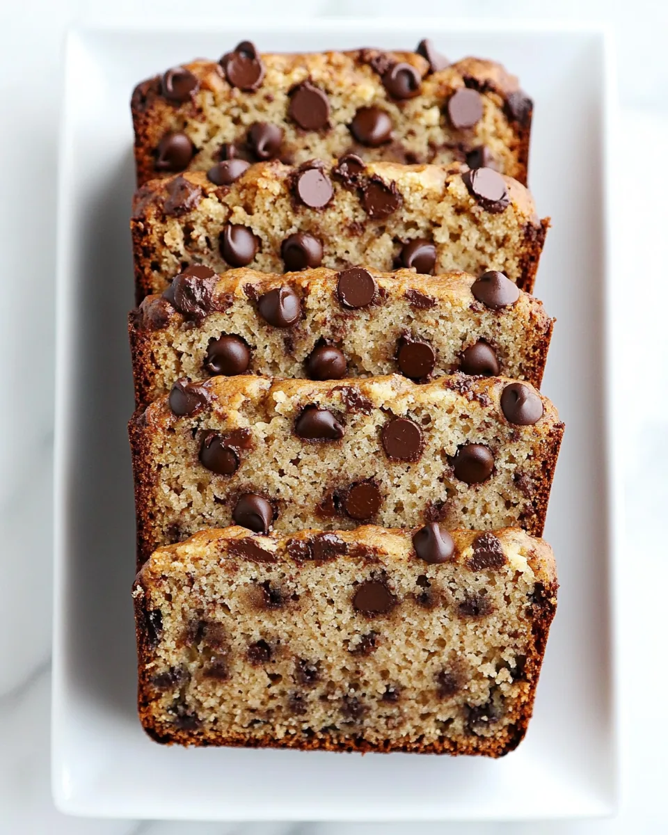 Paleo Banana Bread with Chocolate Chips
