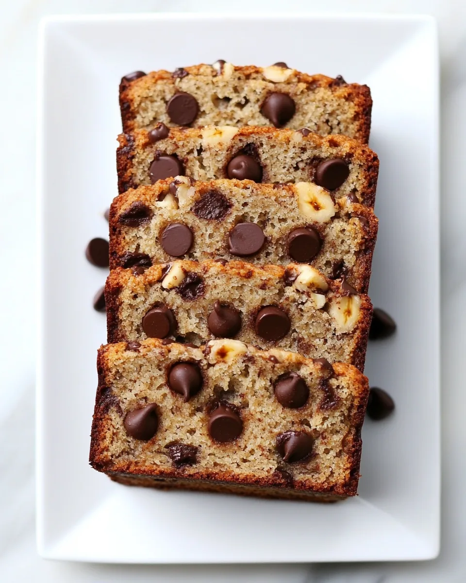 Paleo Banana Bread with Chocolate Chips
